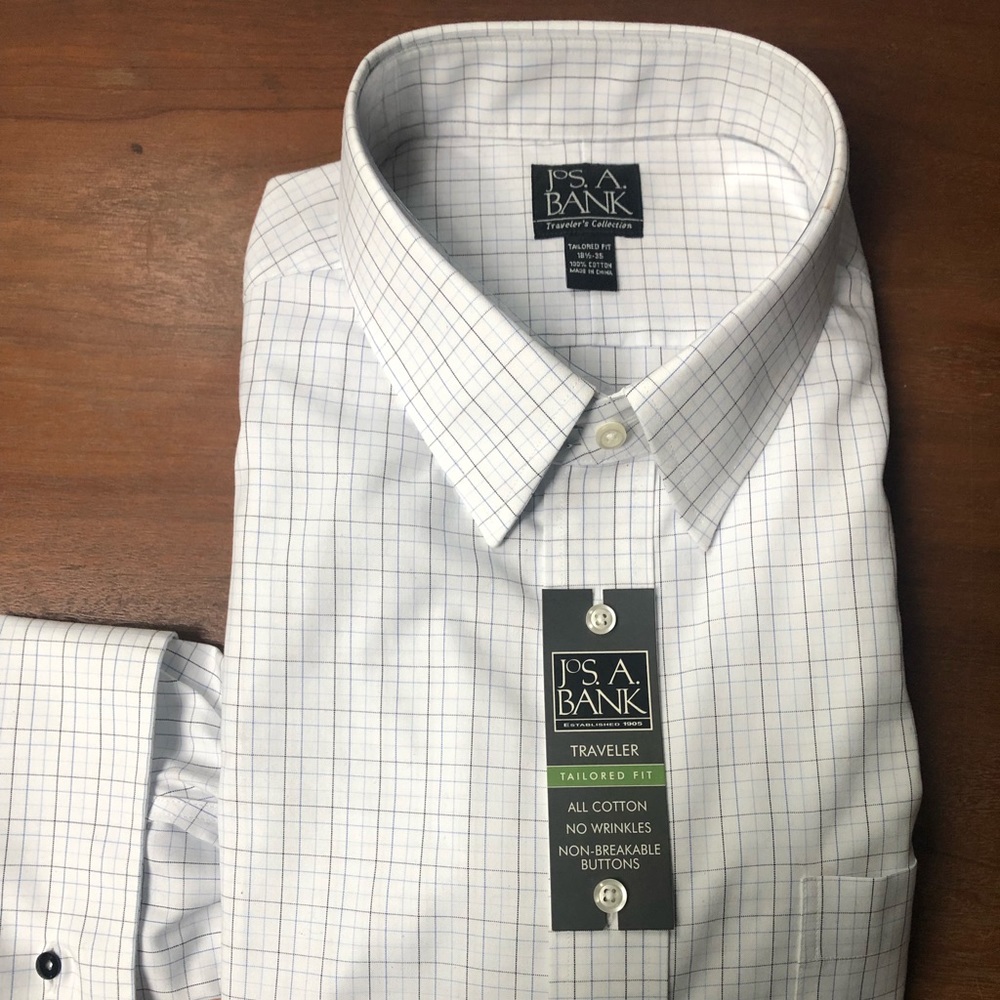 NWT Josef A. Bank Dress Shirt XL